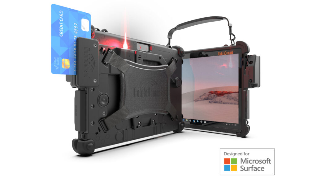 Прочный чехол MobileDemand xCase со сканером штрих-кода и MSR для Surface Go