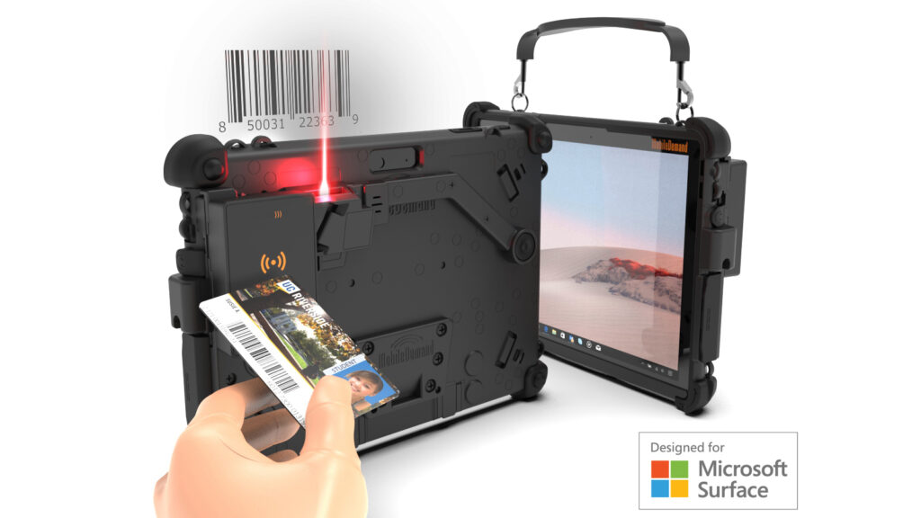 Прочный чехол MobileDemand xCase со сканером штрих-кода и NFC для Surface Go