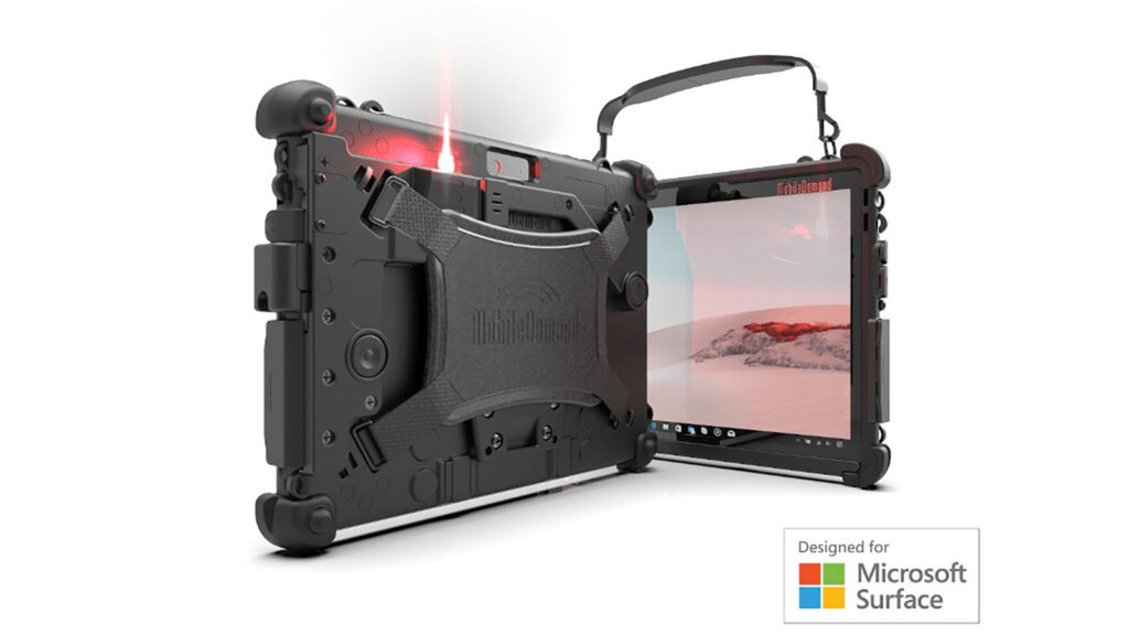 Прочный чехол MobileDemand xCase со сканером штрих-кода для Surface Go