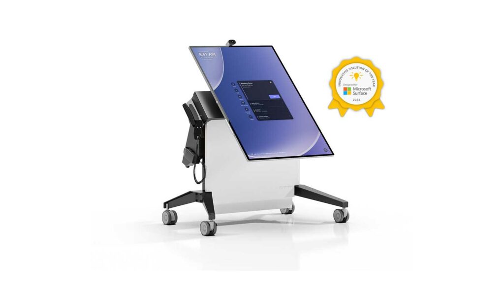 Электрический подъемник с наклоном, мобильный стенд Salamander Designs для Surface Hub 3 50"